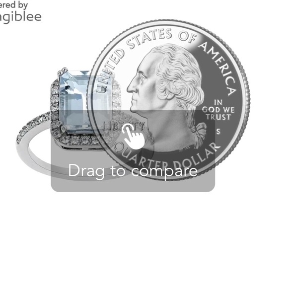 GORGEOUS Genuine Aquamarine Platinum Over 925 Ring 2.97ctw. All March Babies! - Picture 3 of 6